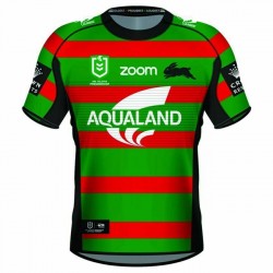 Camisola South Sydney Rabbitohs Rugby Equipamento Primeiro 2021 Manga Curta